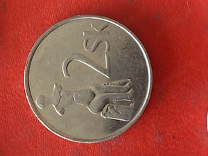 Münze Münzen Umlaufmünze Slowakei 2 Kronen 1993