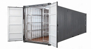 40 Fuß High Cube Reifencontainer   Mit fest integriertem Reifenregal | Sofort verfügbar
