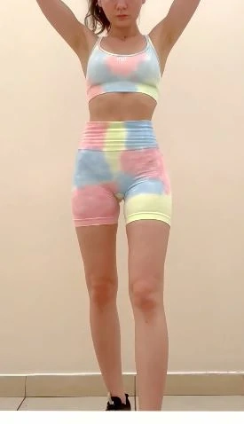 Tolles Sport-Set, kurze Leggings, Hotpant, Sport-Top, Sport-BH, Größe S