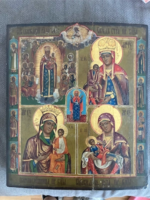 Holzikone aus dem XIX. Jahrhundert