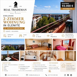 Privilege Fort A4 - Elenite, Bulgarien mit Meerblick