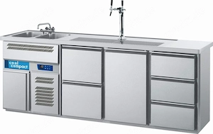 Cool Compact MAGNOS Getränke-Kühltheke   Biertheke mit Zapfsäule 