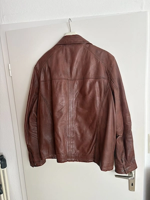 Lederjacke dark cognac