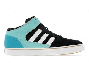 Orginal Adidas Mid-Top Schwarz Türkis Gr 42 Neu !!