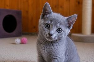 Russisch blau Kitten reinrassig
