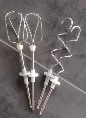 2 Rührhaken und 2 Knethaken für Krups Handmixer TOP MIX Plus