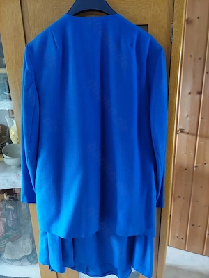 Fair Lady Kombi-Mode Rock Jacke blau u. Top 3 tlg. Gr. 44