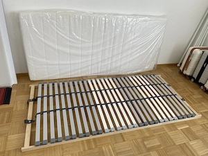 IKEA Matratze und Lattenrost Federholzrahmen 90x200 cm