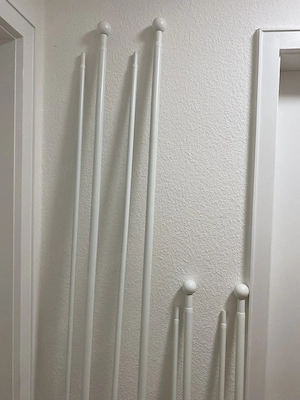IKEA 8 Gardinenstangen weiß diverse Längen (siehe Beschreibung)
