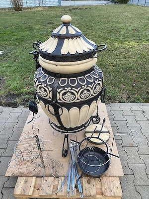 Tandoor  GREECE  100 L   Handgefertigter Tandoor-Ofen aus Schamottton