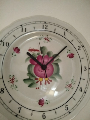 Wanduhr August Warnecke ostfriesenrose Dekor 