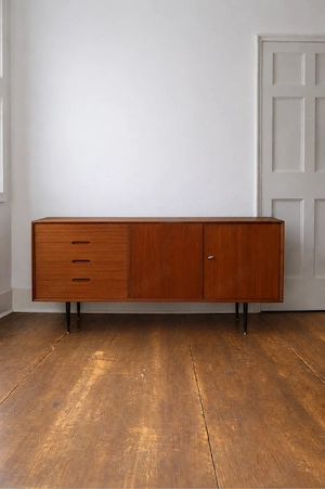 Wilhelm Renz 1958 Sideboard Teak Model: Varia 150 Vintage Retro Mid Century