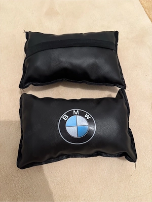 BMW Nackenkissen Auto Kopfstütze Schwarz