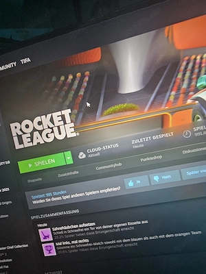 Rocket League steam Account with ssl Turnier win