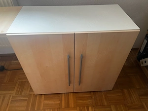 Schöner Eckschreibtisch mit Schrankmodul Bild 4