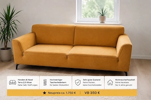 Sofa Couch gelb