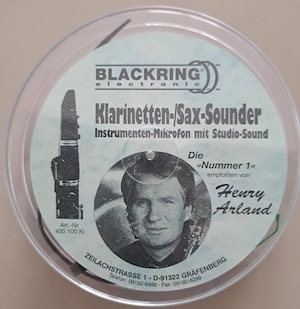 Klarinetten- Sax-Sounder "Henry Arland" Retro-Tonabnehmer