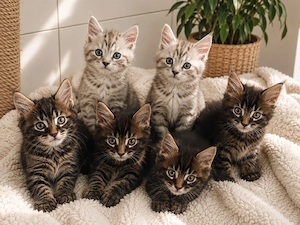 Traumhafte XL Maine Coon Kidden dürfen sich Ihre Familie aussuchen 