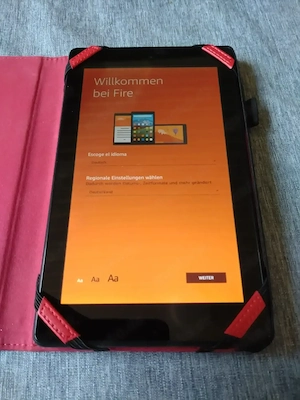 Amazon Fire Tablet inkl. Schutzhülle   Guter Zustand