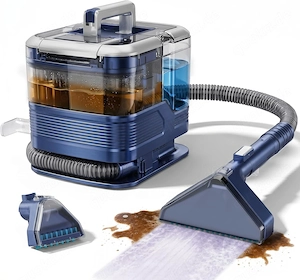 Nasssauger Polsterreiniger Gerät, 21kPa Teppichreiniger Waschsauger | 600W Nassauger 2L Tank 