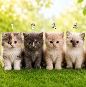  Kitten suchen ein liebevolles Zuhause 