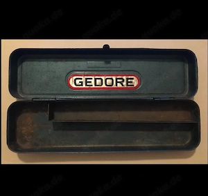 Gedore Ratschenkasten, alte Version, für Vintage Retro Hobbyschrauber Werkstatt od. Sammler