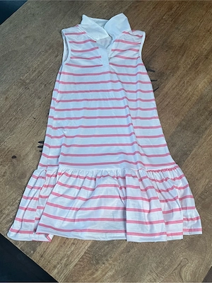 Kleid Mädchen Weiß Pink 10Y (134-140cm)