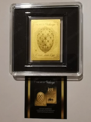 Goldbarren "The Art of Faberge - Coronation Egg" 1 200 oz 999er Feingold, mit Zertifikat sehr selten