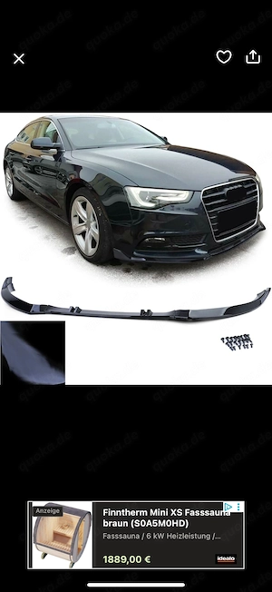 Audi A5 Frontspoiler Lippe 