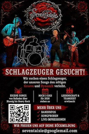 Séventaisie (Rockband mit eigenen Songs ) sucht Drummer
