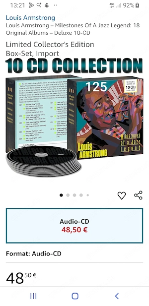 LouisArmstrong125JazzAZ AbbaZappa AaronZzTop