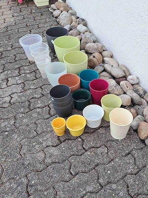 Übertöpfe Sortiment, gebraucht (Pflanzenübertöpfe) 