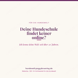 Webdesign & SEO für die Hundewelt: Hundeschule sichtbar machen - Hundetrainer Website + SEO