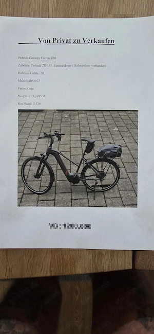E-Bike von privat zu verkaufen 