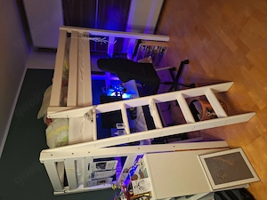 Hochbett   Dopplstockbett Kiefer massiv 