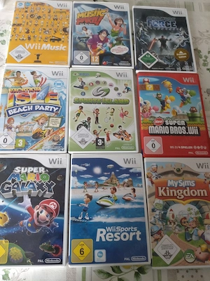 Großes Nintendo Wii Spiele-Paket   Mario, Sports Resort & mehr