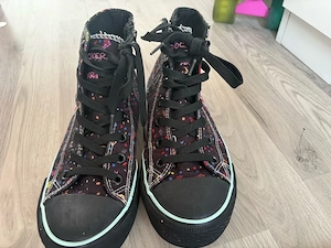 Dockers by Gerli Damen Canvas High-Top Sneaker Schwarz Gensheimer Art