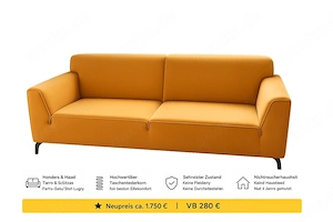 Sofa Couch gelb
