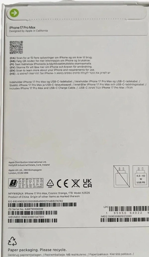 iphone 17 pro max neu 258 mg Bild 2