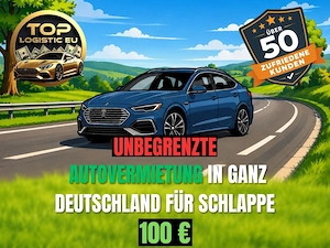 Unbegrenzte Autovermietung in ganz Deutschland für schlappe 100  