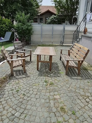 Teakholz-Außensitzgruppe