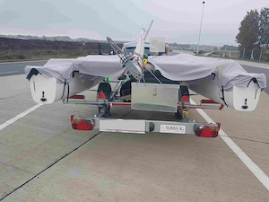 Bootsanhänger für Katammarane Harbeck 550CA