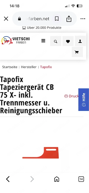 tapeziermaschine tapofix cb 75