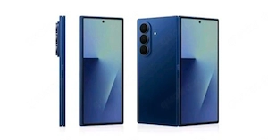 Samsung Galaxy Z Fold7 mit 256GB Speicher in Blau.  . Bild 1