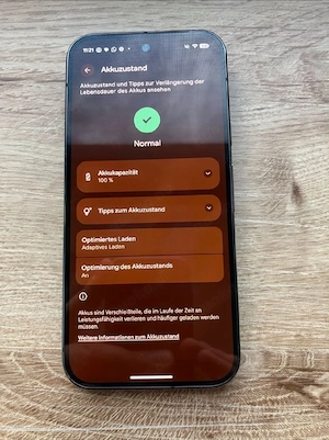 Google Pixel 9 Pro (Obsidian Schwarz)   100 % Akku Bild 4