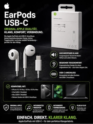 Apple EarPods USB-C   Original | Neu & OVP