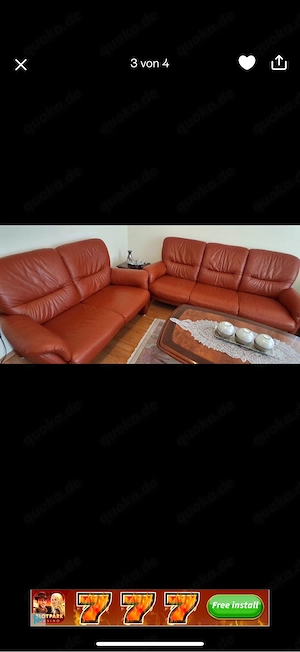 Echt Ledersofa 