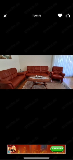 Echt Ledersofa 