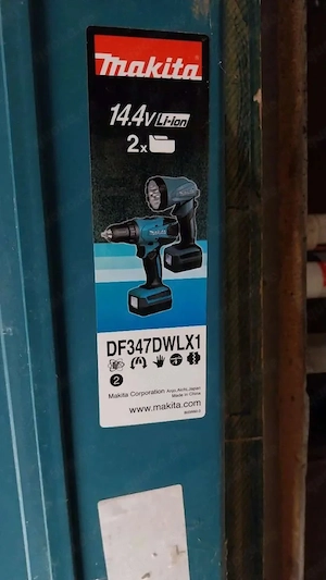 MAKITA Akku-Bohrschrauber DF347DWLX1 14,4 Volt + Lampe