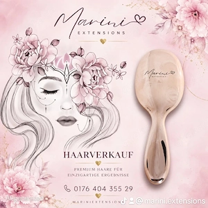 Extensions Bürste Haarbürste Haarverlängerung Echthaar Bondingextensions  